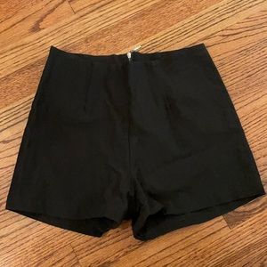 Black high waisted shorts